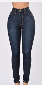 Fashionnova Dark wash high-waist Jeans